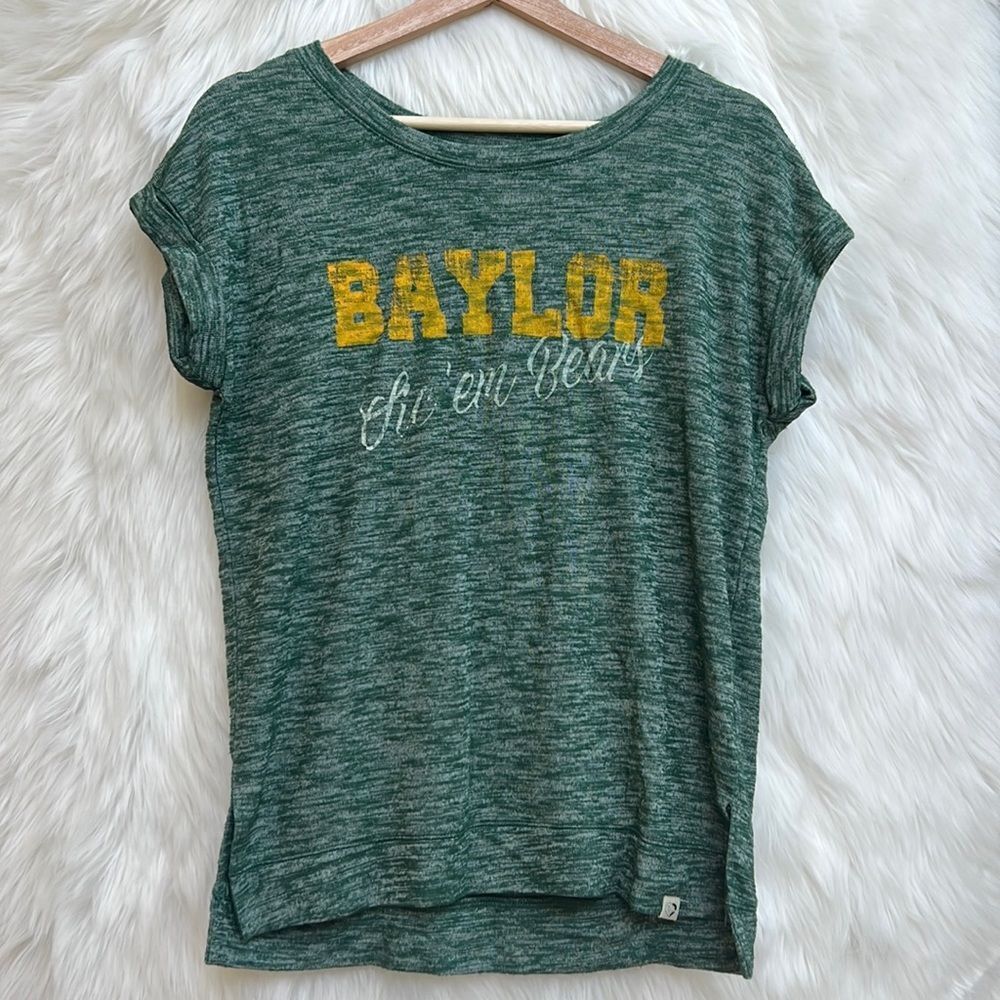 Colosseum Green and Gold Baylor Short Sleeve Tee